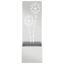 Écran de confidentialité de jardin Floral Argenté 50 x 150 cm 537353537353