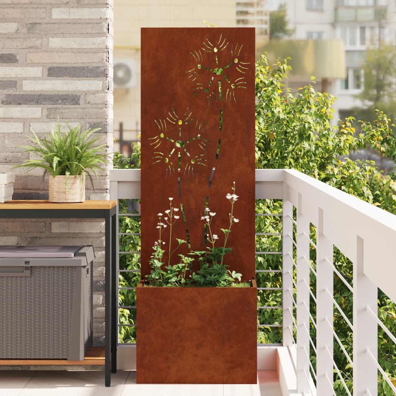 Écran de confidentialité de jardin Rouillé 50 x 32 x 150 cm 537354537354