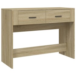 Table console Chêne sonoma 100x39x75 cm Bois d'ingénierie 537355537355