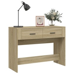 Table console Chêne sonoma 100x39x75 cm Bois d'ingénierie 537355537355