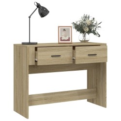 Table console Chêne sonoma 100x39x75 cm Bois d'ingénierie 537355537355
