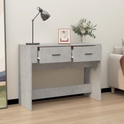 Table console Gris béton 100x39x75 cm Bois d'ingénierie 537356537356