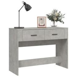 Table console Gris béton 100x39x75 cm Bois d'ingénierie 537356537356