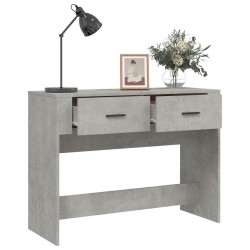 Table console Gris béton 100x39x75 cm Bois d'ingénierie 537356537356