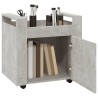 Chariot de bureau Gris béton 60x45x60 cm Bois d'ingénierie 537357537357