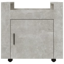 Chariot de bureau Gris béton 60x45x60 cm Bois d'ingénierie 537357537357