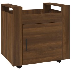 Chariot de bureau Chêne marron 60x45x60 cm Bois d'ingénierie 537360537360