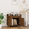 Chariot de bureau Chêne marron 60x45x60 cm Bois d'ingénierie 537360537360