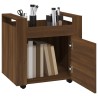 Chariot de bureau Chêne marron 60x45x60 cm Bois d'ingénierie 537360537360