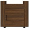 Chariot de bureau Chêne marron 60x45x60 cm Bois d'ingénierie 537360537360