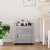Chariot de bureau Sonoma gris 60x45x60 cm Bois d'ingénierie 537361537361