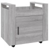 Chariot de bureau Sonoma gris 60x45x60 cm Bois d'ingénierie 537361537361
