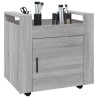 Chariot de bureau Sonoma gris 60x45x60 cm Bois d'ingénierie 537361537361