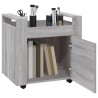 Chariot de bureau Sonoma gris 60x45x60 cm Bois d'ingénierie 537361537361