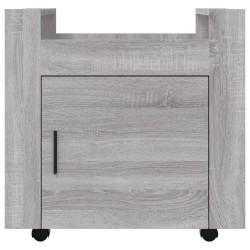 Chariot de bureau Sonoma gris 60x45x60 cm Bois d'ingénierie 537361537361