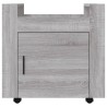 Chariot de bureau Sonoma gris 60x45x60 cm Bois d'ingénierie 537361537361