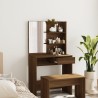 Coiffeuse avec miroir Chêne marron 74,5x40x141 cm 537362537362