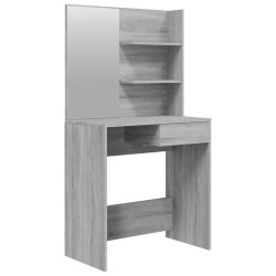 Coiffeuse avec miroir Sonoma gris 74,5x40x141 cm 537365537365