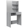 Coiffeuse avec miroir Sonoma gris 74,5x40x141 cm 537365537365
