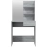 Coiffeuse avec miroir Sonoma gris 74,5x40x141 cm 537365537365