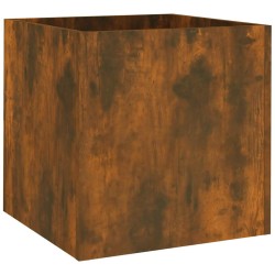 Jardinière Chêne fumé 40x40x40 cm Bois d'ingénierie 537366537366