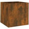 Jardinière Chêne fumé 40x40x40 cm Bois d'ingénierie 537366537366