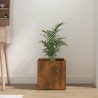 Jardinière Chêne fumé 40x40x40 cm Bois d'ingénierie 537366537366
