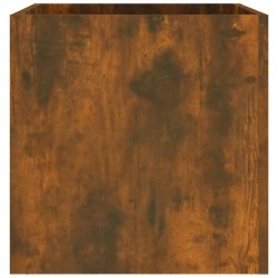 Jardinière Chêne fumé 40x40x40 cm Bois d'ingénierie 537366537366