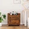Chariot de bureau Chêne fumé 60x45x60 cm Bois d'ingénierie 537367537367