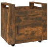 Chariot de bureau Chêne fumé 60x45x60 cm Bois d'ingénierie 537367537367