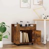 Chariot de bureau Chêne fumé 60x45x60 cm Bois d'ingénierie 537367537367