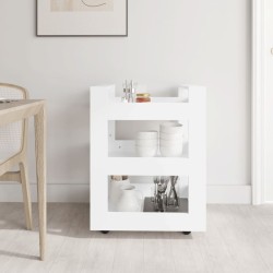 Chariot de cuisine Blanc 60x45x80 cm Bois d'ingénierie 537368537368
