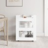 Chariot de cuisine Blanc 60x45x80 cm Bois d'ingénierie 537368537368
