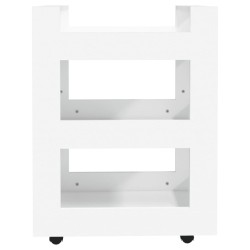 Chariot de cuisine Blanc 60x45x80 cm Bois d'ingénierie 537368537368