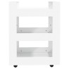 Chariot de cuisine Blanc 60x45x80 cm Bois d'ingénierie 537368537368
