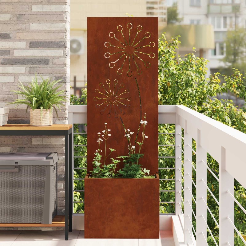 Écran de confidentialité de jardin Fretwork Rouillé 50 x 150 cm 537369537369