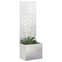 Écran de confidentialité de jardin Floral Argent 50 x 150 cm 537371537371