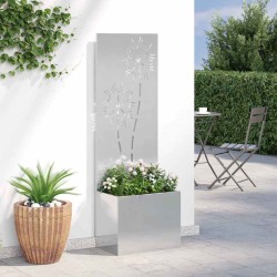 Écran de confidentialité de jardin Floral Argent 50 x 150 cm 537371537371