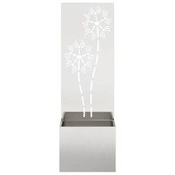 Écran de confidentialité de jardin Floral Argent 50 x 150 cm 537371537371