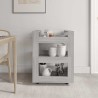 Chariot de cuisine Sonoma gris 60x45x80 cm Bois d'ingénierie 537372537372