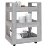 Chariot de cuisine Sonoma gris 60x45x80 cm Bois d'ingénierie 537372537372