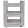 Chariot de cuisine Sonoma gris 60x45x80 cm Bois d'ingénierie 537372537372