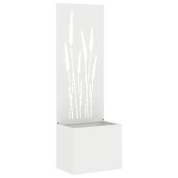 Écran de confidentialité de jardin Fretwork Blanc 50 x 150 cm 537373537373