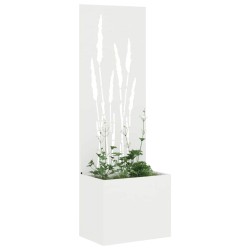 Écran de confidentialité de jardin Fretwork Blanc 50 x 150 cm 537373537373
