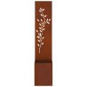 Écran de confidentialité de jardin Rouillé 32 x 32 x 150 cm 537377537377