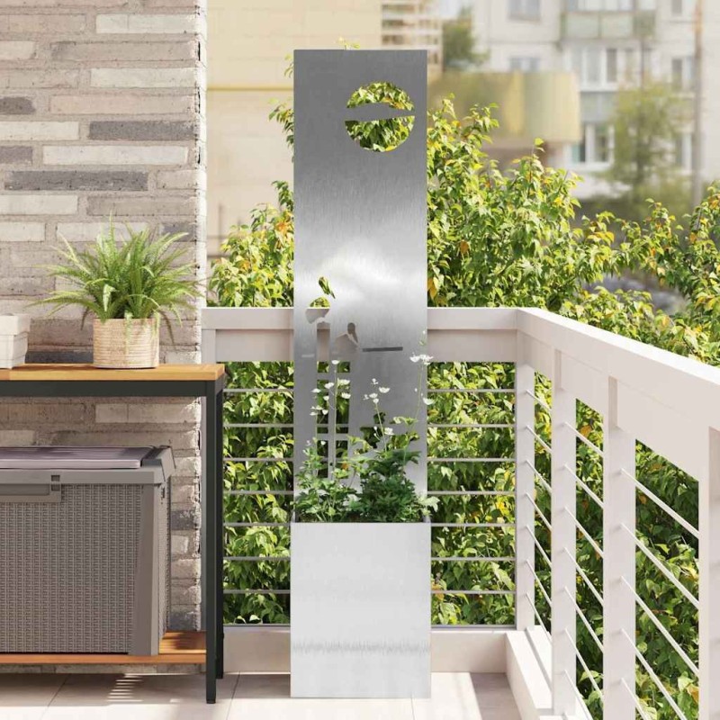 Écran de confidentialité de jardin Fretwork Argent 32 x 150 cm 537381537381