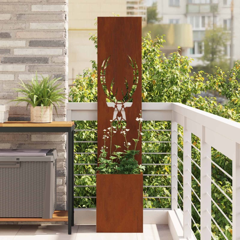 Écran de confidentialité de jardin Rouillé 32 x 150 cm 537390537390
