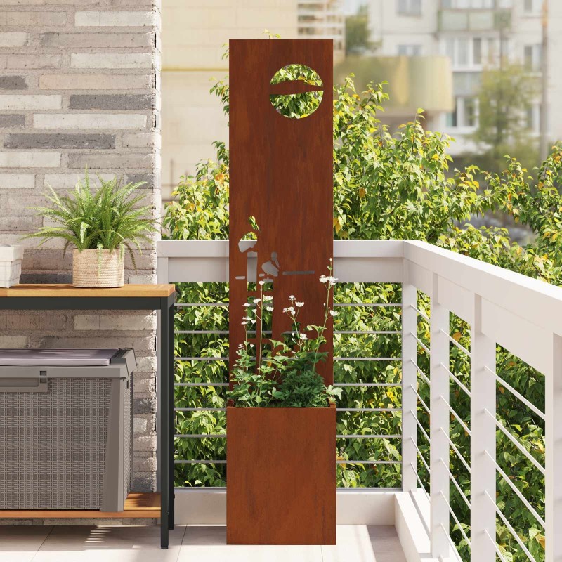 Écran de confidentialité de jardin Fretwork Rouillé 32 x 150 cm 537395537395
