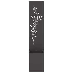 Écran de confidentialité de jardin Floral Noir 32 x 32 x 150 cm 537396537396