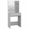 Coiffeuse avec LED sonoma gris 60x40x140 cm 537397537397
